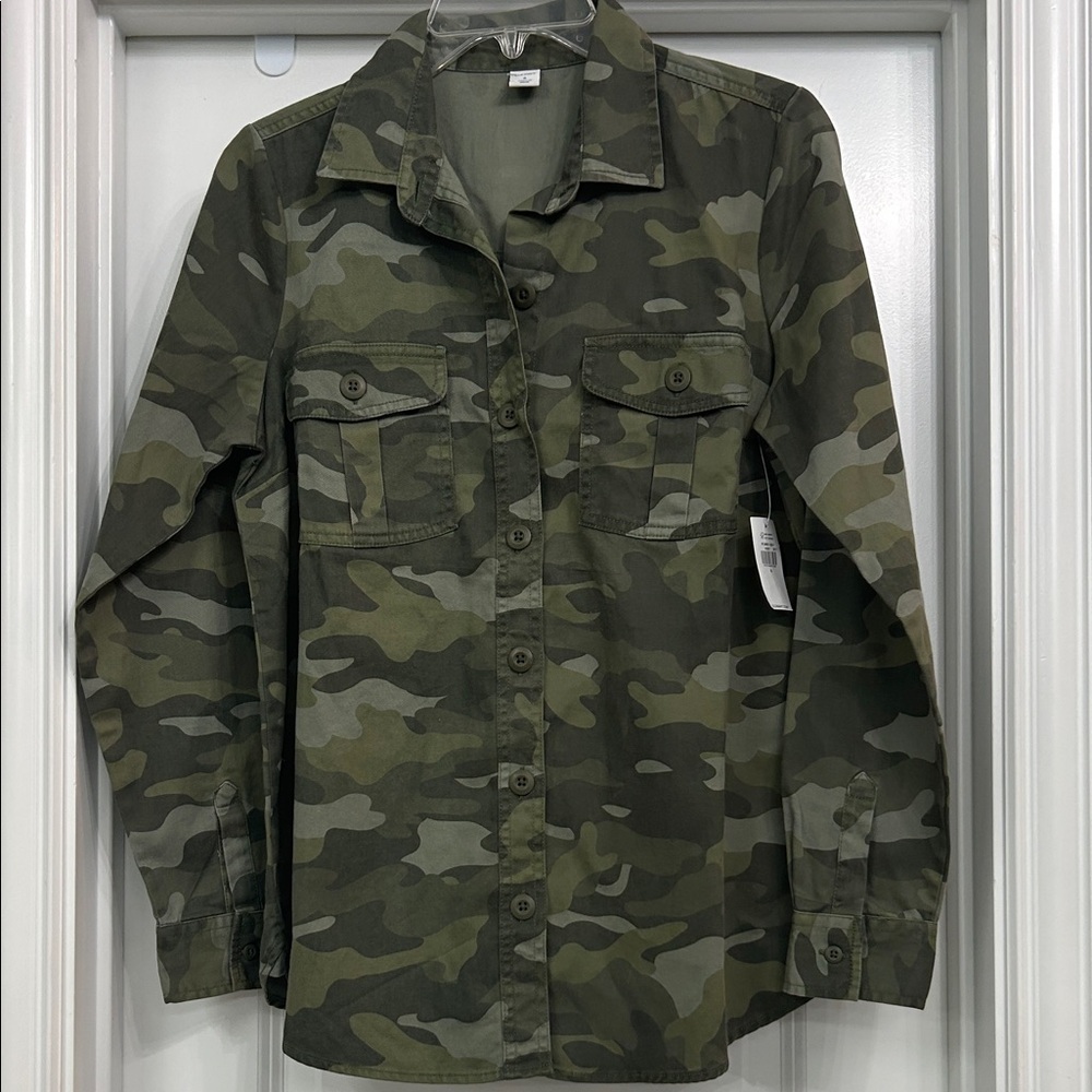 Old Navy Green Camouflage Field Jacket